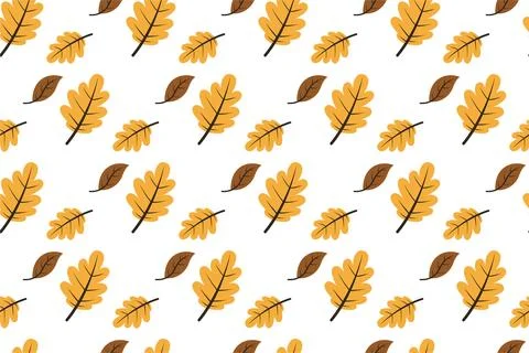 Autumn seamless pattern backround template Stock Illustration