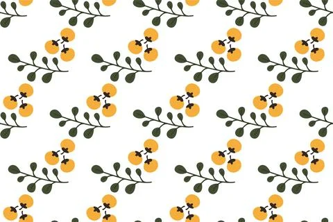 Autumn seamless pattern backround template Stock Illustration