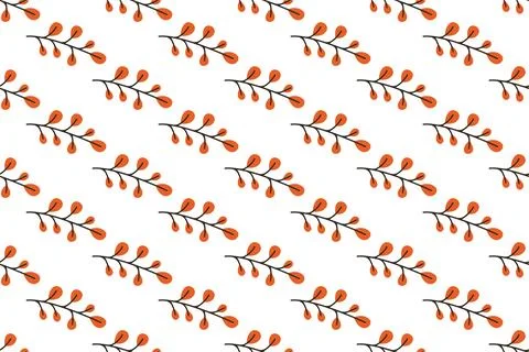 Autumn seamless pattern backround template Stock Illustration