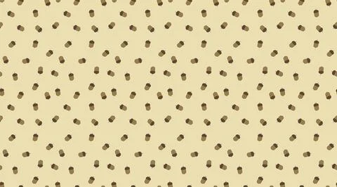 Autumn seamless pattern with falling acorns. Hand drawn repeatable october oak Stockillustratie