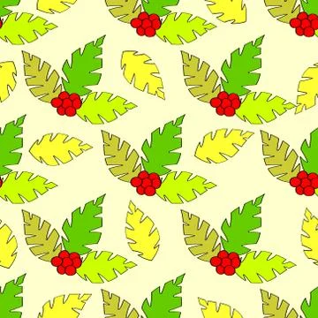 Autumn seamless pattern. Stock Illustration