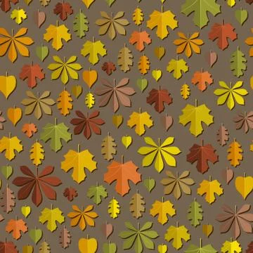 Autumn seamless pattern Illustrazione stock
