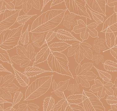 Autumn seamless pattern Stock Illustration