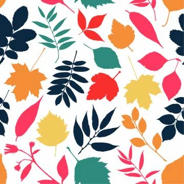 Autumn seamless pattern. Stock Illustration