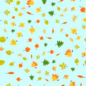 Autumn seamless pattern Stock Illustration
