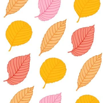 Autumn seamless pattern Stock Illustration