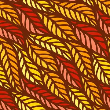Autumn seamless pattern Stock Illustration