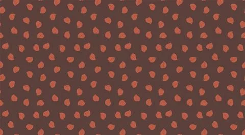Autumn seamless pattern with red falling leaves. Hand drawn repeatable october 스톡 일러스트