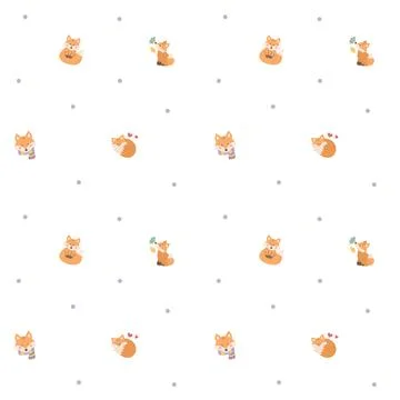 Autumn seamless pattern set Stock Illustration
