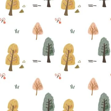 Autumn Season Pattern Stock Illustration