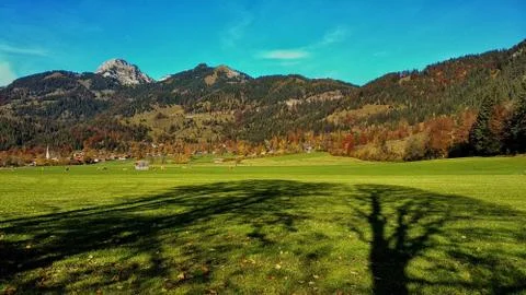 Autumn season in the southern region of Germany Stock Photos