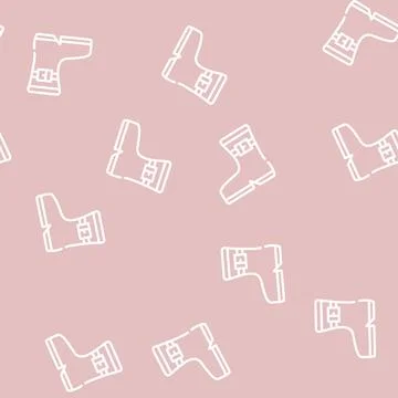 Autumn shoe line icon vector black illustration Stock Illustration