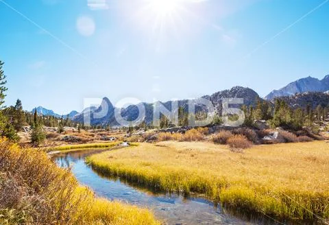Autumn in Sierra Nevada Stock Photos