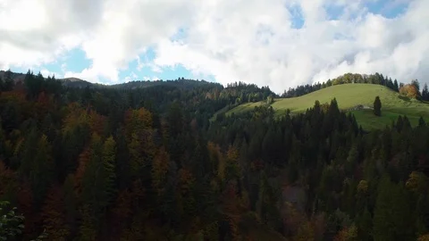 Autumn Sky in Austrian Alps Clouds movement Stock Footage Stock Footage 84060706