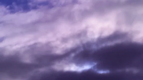 Autumn sky in the clouds Stock Footage 30492602