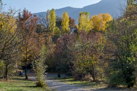 Autumn in South Park in Sofia Stock Photos