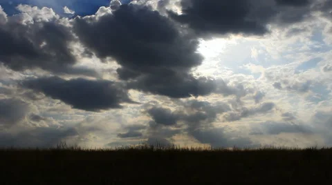 Autumn steppe Stock Footage 42773508