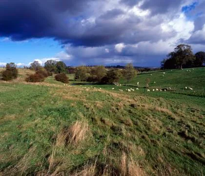 Autumn storm clouds Stock Photos