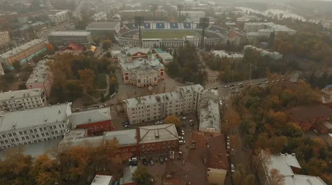 Autumn streets of the Irkutsk Video stock 62943846