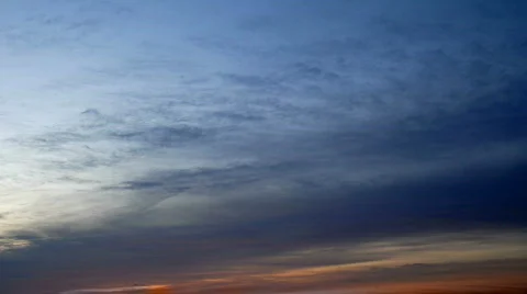 Autumn sunset clouds 1 Stock Footage 514695
