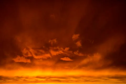 Autumn sunset clouds Фото