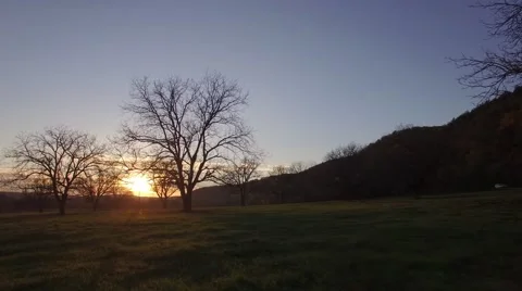 Autumn sunset Stock Footage 64080945