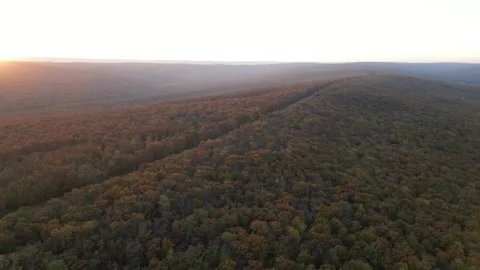 Autumn sunset Stock Footage 290044214