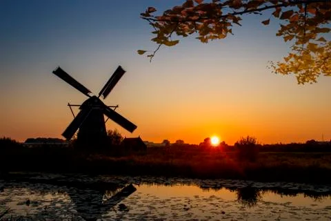 Autumn sunset  Stock-Fotos