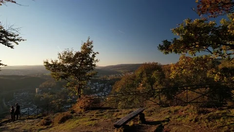 Autumn in the Taunus forest Stock Footage 163801294