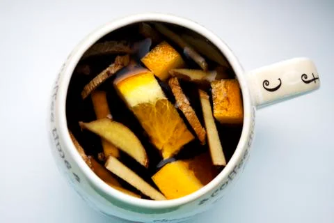 Autumn tea with ginger Stock Photos