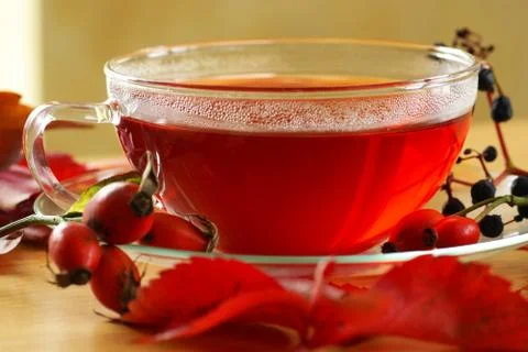 Autumn tea Stock Photos