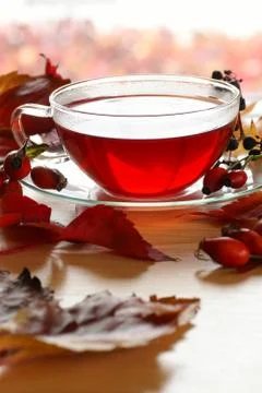 Autumn tea Stock Photos