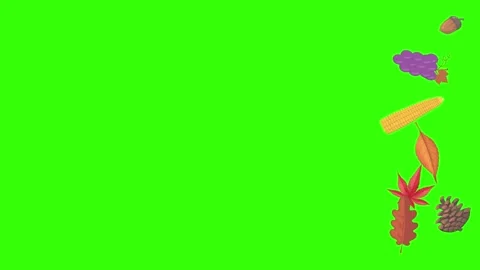 Autumn theme design elements animation, graphic source Stock Footage 160074022