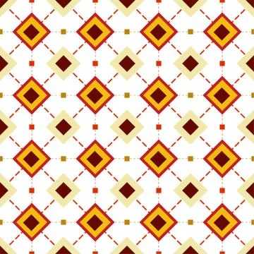 Autumn themed geometric pattern Stock Illustration