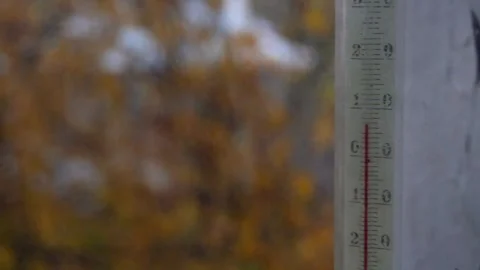 Autumn thermometer Stock-Footage 289993373