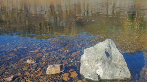 Autumn time river Stock Footage 96305283