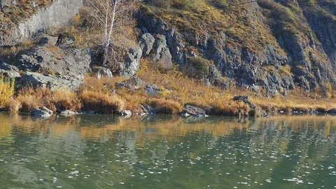 Autumn time river Video stock 96406052