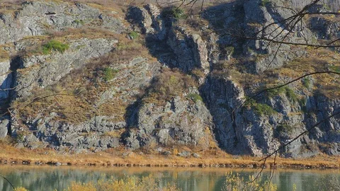 Autumn time river Video stock 96406091