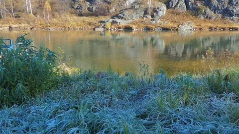 Autumn time river Video stock 96406107