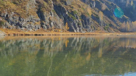 Autumn time river Stock Footage 96406415