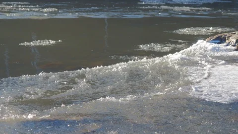Autumn time river Video stock 97810846