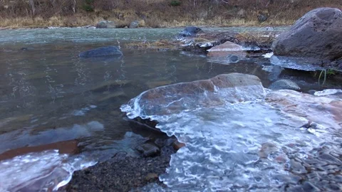 Autumn time river Stock Footage 97810976