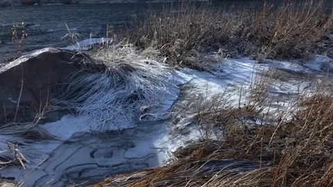 Autumn time river Stock Footage 97811374