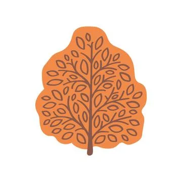 Autumn tree abstract decoration element Stock-Illustration