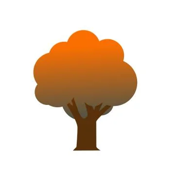 Autumn tree icon vector illustration Stock Illustration