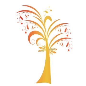 Autumn Tree Stock Illustration