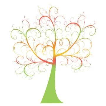 Autumn Tree Stock Illustration