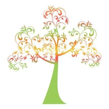 Autumn Tree Stock Illustration