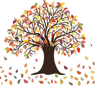 Autumn Tree Stock Illustration