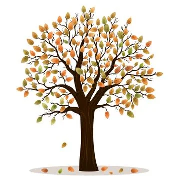 Autumn tree Stock Illustration